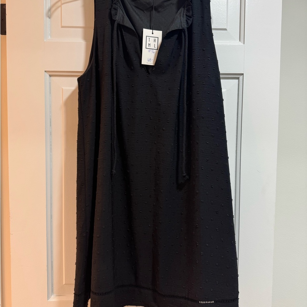 THML black lined dress